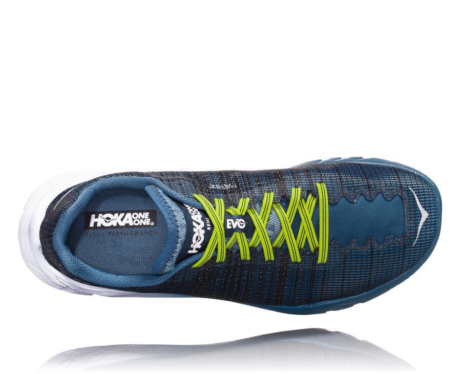 Tenis Hoka One One Hombre Azul Marino/Blancos - Evo Rehi - ZXFK67132